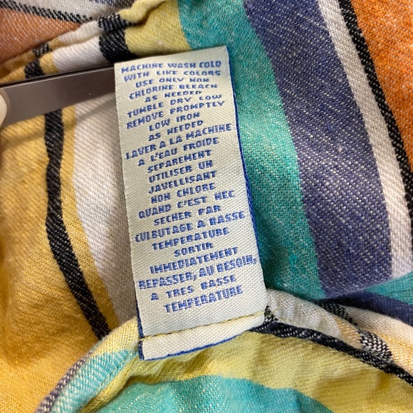 Odille Anthropologie women’s linen cotton striped - Picture 5 of 5